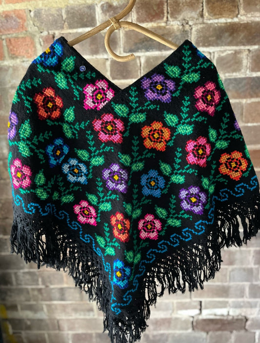 Mexican Poncho Front View