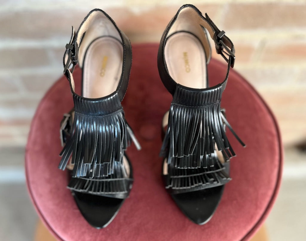 Mimco Black Heels (Size 38)