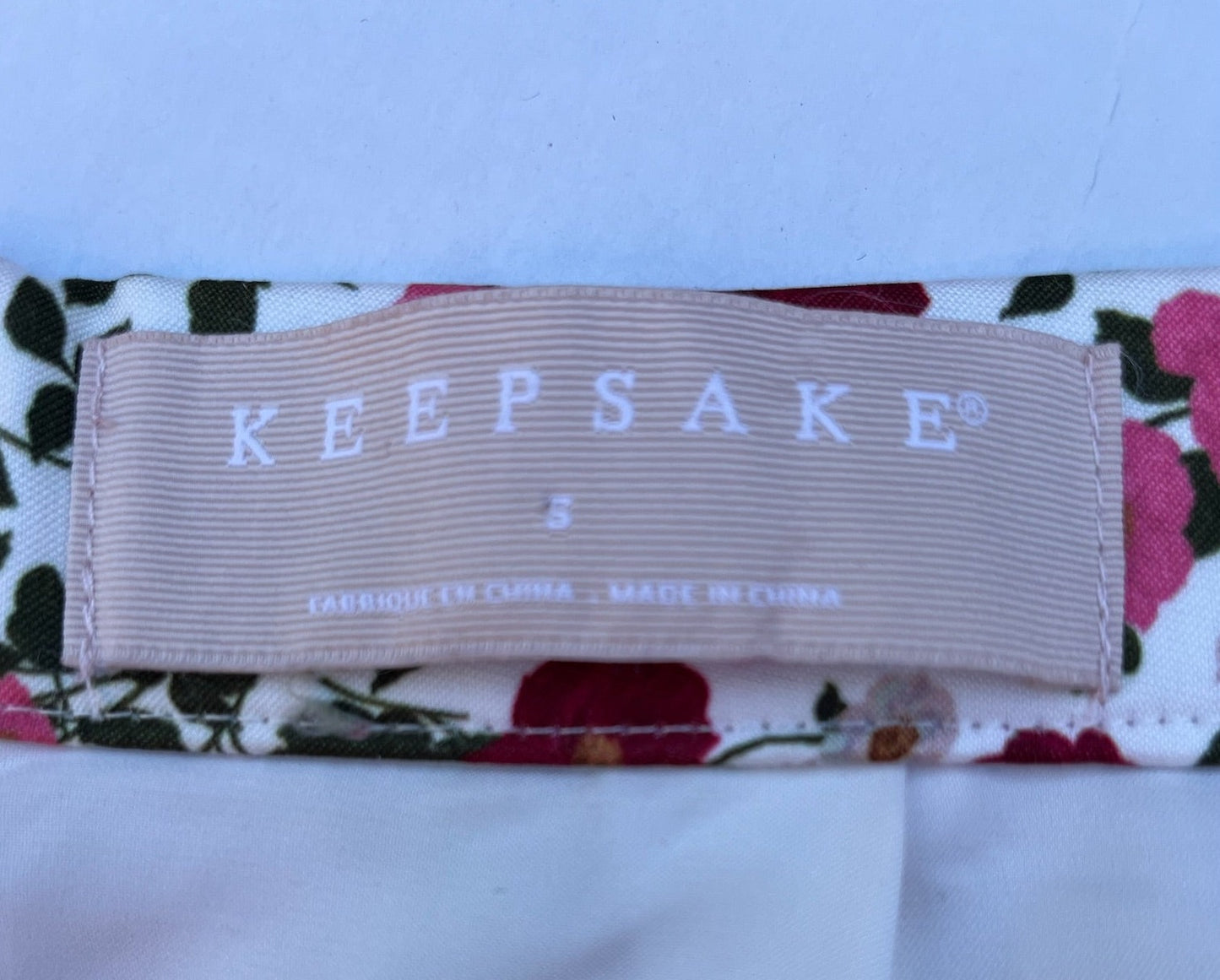 Keepsake skirt label