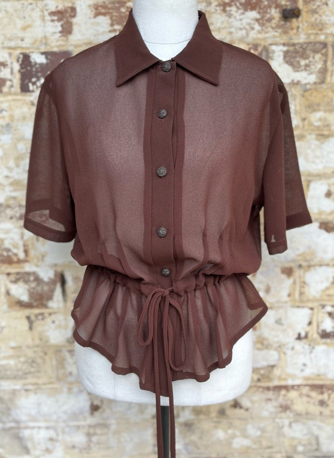 Chocolate Sheer Shirt