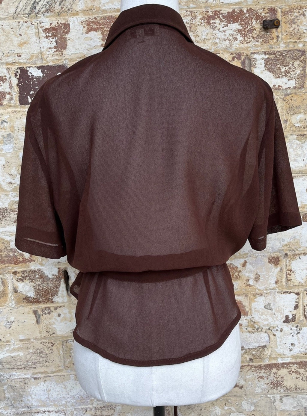 Chocolate Sheer Shirt