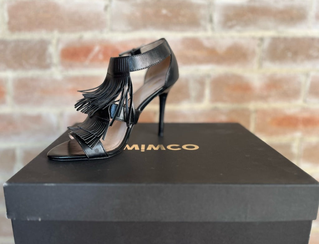 Mimco Black Heels (Size 38)